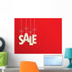 Suspended Sale Letters Red Wall Decal