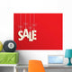 Suspended Sale Letters Red Wall Decal