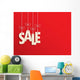 Suspended Sale Letters Red Wall Decal
