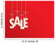 Suspended Sale Letters Red Wall Decal