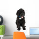 Black Labradoodle Puppy Dog Wall Decal