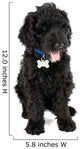 Black Labradoodle Puppy Dog Wall Decal