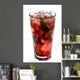 Red Mohito Cocktail with Wall Decal