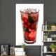Red Mohito Cocktail with Wall Decal