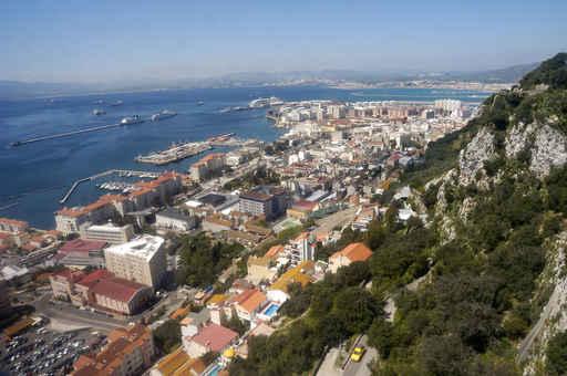 Birdview over Gibraltar Seen Wall Decal