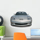 Silver Sports Car Front Wall Decal