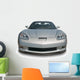 Silver Sports Car Front Wall Decal