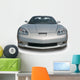 Silver Sports Car Front Wall Decal