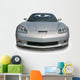 Silver Sports Car Front Wall Decal