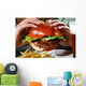 Burger Hand Wall Decal