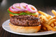 Hamburger with Fries Wall Decal