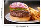 Hamburger with Fries Wall Decal