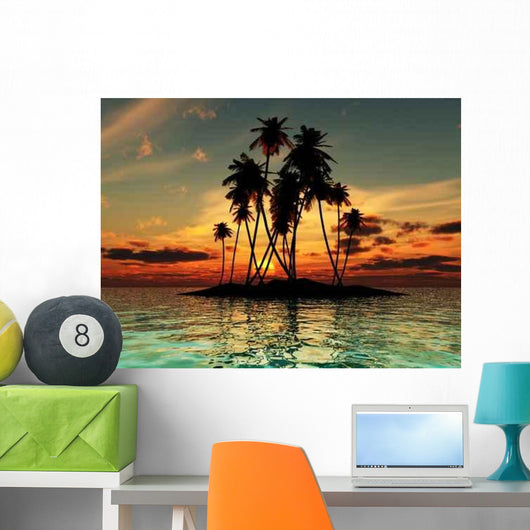 Traum Sonnenuntergang Auf Einer Wall Decal