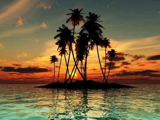 Traum Sonnenuntergang Auf Einer Wall Decal