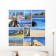 California Travel Collage Wall Decal