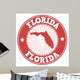 Florida Grunge Stamp Wall Decal