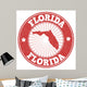 Florida Grunge Stamp Wall Decal