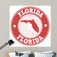 Florida Grunge Stamp Wall Decal