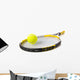 Tennis Ball and Racket Wall Decal