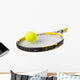 Tennis Ball and Racket Wall Decal