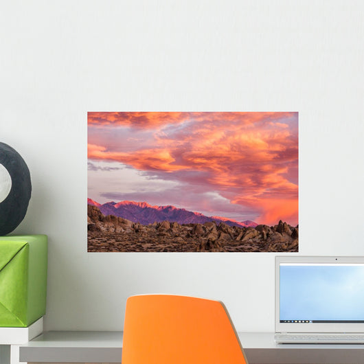 Sunrise Alabama Hills Wall Decal