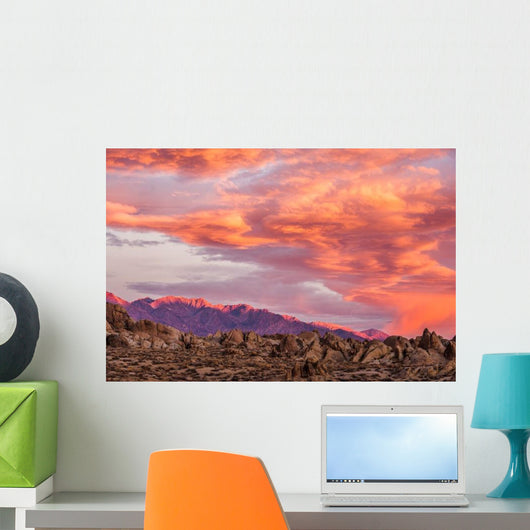 Sunrise Alabama Hills Wall Decal