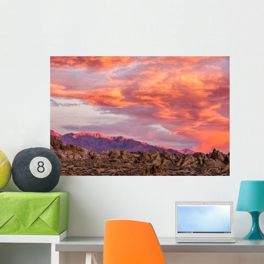 Sunrise Alabama Hills Wall Decal