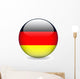German Flag Button Wall Decal