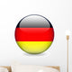 German Flag Button Wall Decal