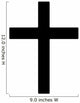 Christian Cross Symbol Christianity Wall Decal