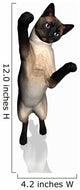 Siamese Cat Jumping Wall Decal