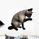 Siamese Cat over White Wall Decal