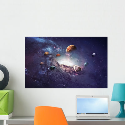 High Resolution Images Presents Wall Decal shown on a wall