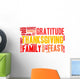 Thanksgiving Word Cloud Wall Decal