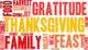 Thanksgiving Word Cloud Wall Decal