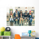 Multiracial Group People with Wall Decal