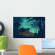 Vector Evening Tropical Rainforest Wall Decal