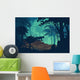 Vector Evening Tropical Rainforest Wall Decal