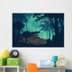 Vector Evening Tropical Rainforest Wall Decal