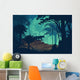 Vector Evening Tropical Rainforest Wall Decal