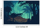 Vector Evening Tropical Rainforest Wall Decal