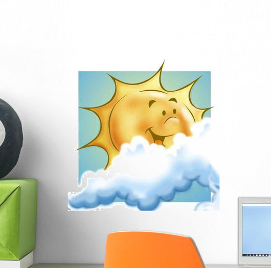 Sun and Clouds Wall Decal