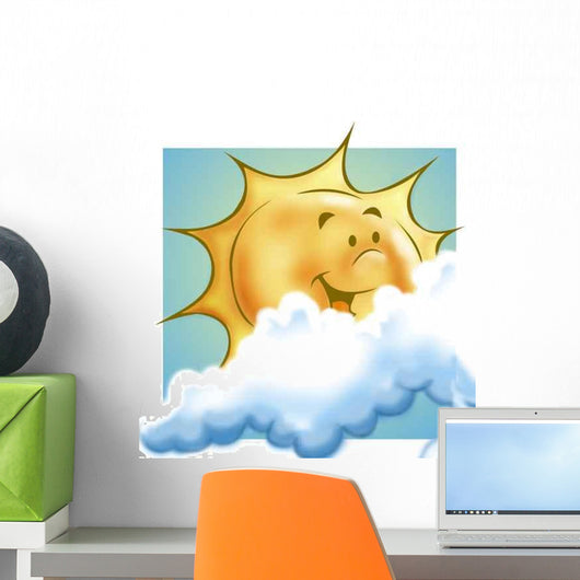 Sun and Clouds Wall Decal