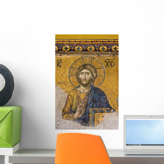 Mosaic Jesus Christ Figure Wall Decal