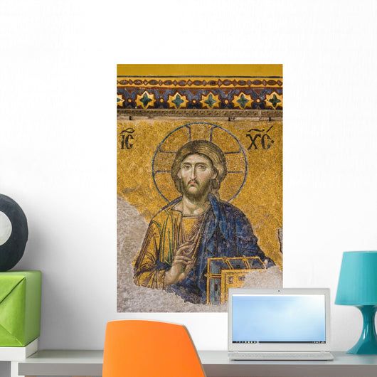 Mosaic Jesus Christ Figure Wall Decal