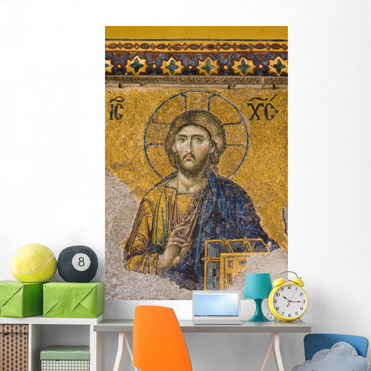 Mosaic Jesus Christ Figure Wall Decal