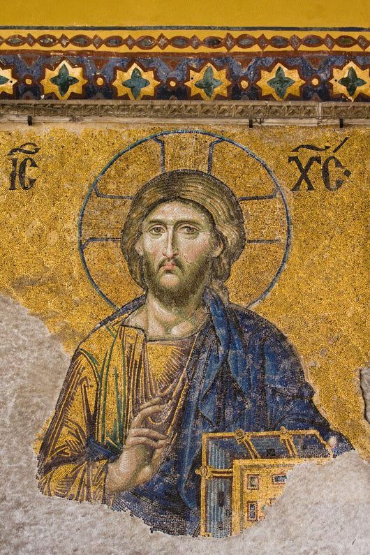 Mosaic Jesus Christ Figure Wall Decal