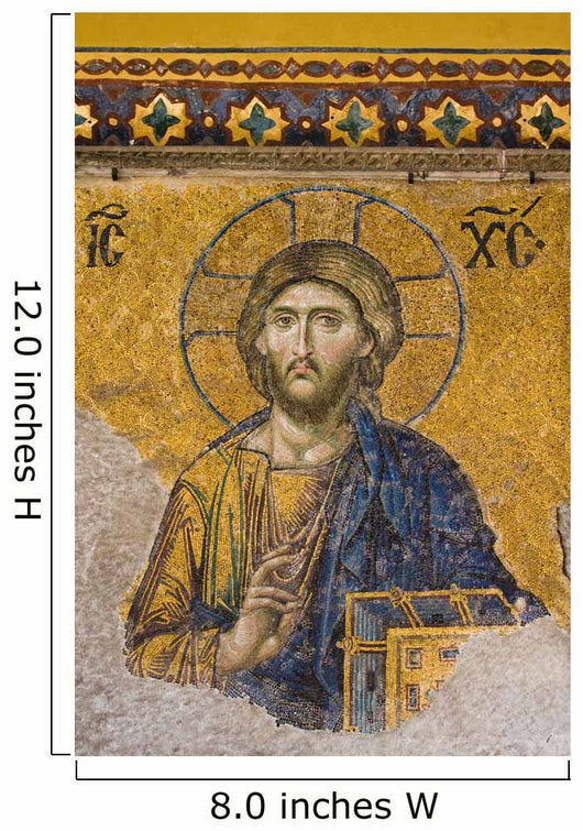 Mosaic Jesus Christ Figure Wall Decal