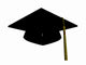 Graduation Hat Wall Decal