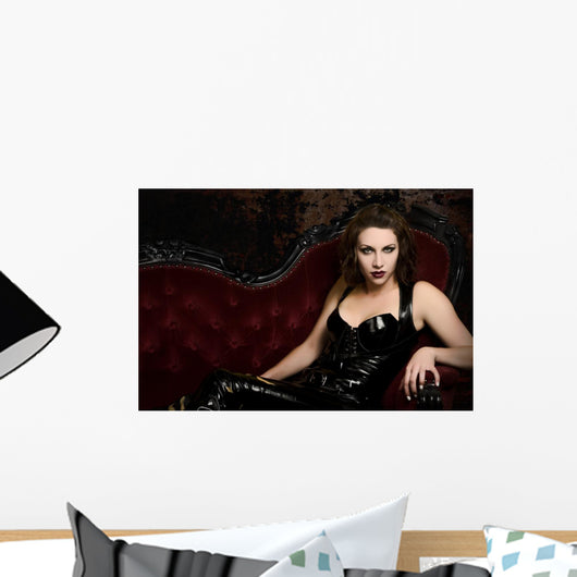 Beautiful Young Woman Latex Wall Decal